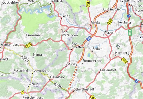 bad zwesten hermes|MICHELIN Bad Zwesten map .